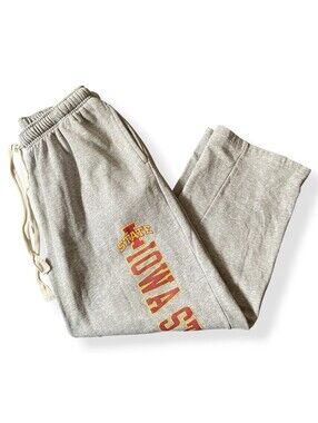 NCAA Iowa State Cyclones Grey Sweatshirt Joggers Heather Gray Size Large